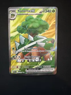 Torterra EX 185/162 Sv05: Temporal Forces Holo UR Pokemon Card 2024 Near Mint - Image 1