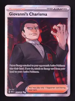 Giovanni's Charisma 197/165 - Pokemon 151 Ultra Rare Card - Image 1