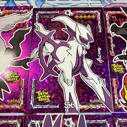 9 Purple Cracked Ice Holos Gengar Arceus Charizard Giratina NONTCG Pokemon Cards - Image 3