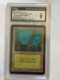 ALPHA FOREST - Graded CGC 9 MINT 1993 LIMITED EDITION MUSHROOMS MTG Magic MINT - Image 1