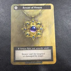 Sorcery Contested Realm Arthurian Legends Amulet of Niniane - Unique *non-foil* - Image 1