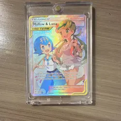 Pokemon Mallow & Lana Trainer Ultra Rare Full Art Holo SM-Cosmic Eclipse 231/236 - Image 1