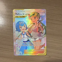 Pokemon Mallow & Lana Trainer Ultra Rare Full Art Holo SM-Cosmic Eclipse 231/236 - Image 3