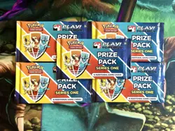 New Sealed - Play! Pokemon Prize Pack Series One x5 Packs - Image 1