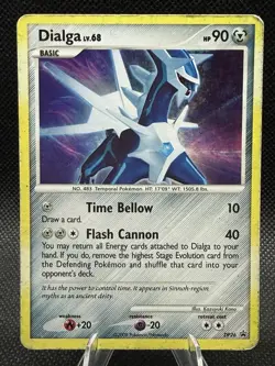 Dialga DP26 Pokemon Diamond and Pearl Black Star Promo Cosmos Holo HP/DMG - Image 1