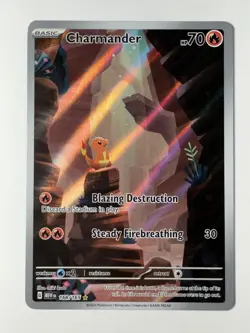 Pokemon: Charmander SV 151 IR Illustration Rare 168/165 (Near Mint) - Image 1