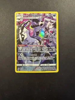 Pokemon TCG Galarian Obstagoon TG10/TG30 Astral Radiance Holo Rare - Image 1