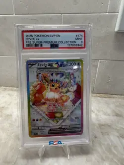 2025 Pokemon SVP EN Pre Super Premium Collection Eevee ex #174 PSA MINT 9 - Image 1