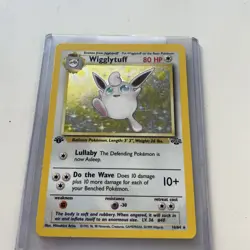 Pokemon TCG Wigglytuff 16/64 Jungle Holo Foil Rare 1st Edition WOTC 1999 Classic - Image 1