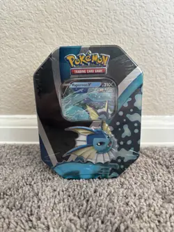 Pokemon TCG Eevee Evolutions Tin 2021 [ Vaporeon V ] NEW Unopened - Image 1