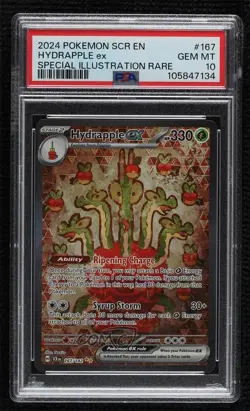 Hydrapple ex Special Illustration Rare Pokemon SV07: Stellar Crown PSA 10 GEM MT - Image 1