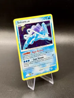 Suicune 19/132 Holo Bleed Pokemon Secret Wonders 2007 Holo Swirl NM - Image 1