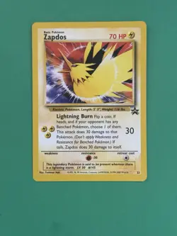 2000 Pokemon Zapdos Black Star Promo #23 NRMT - Image 1