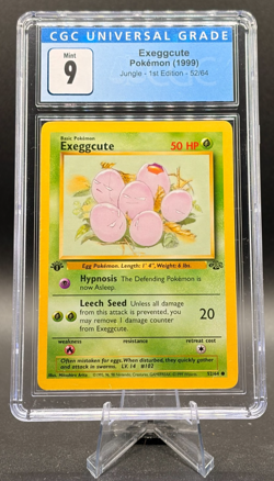 CGC 9 MINT Exeggcute 1st Edition Jungle 52/64 Pokemon 1999 Non-Holo - Image 1