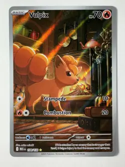 Pokemon: Vulpix Illustration Rare IR Holo Mega Evolutions 138/132 (Near Mint) - Image 1