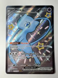 Pokemon: Mew EX Shiny Ultra Rare Paldean Fates 216/091 Full Art (Near Mint) - Image 1