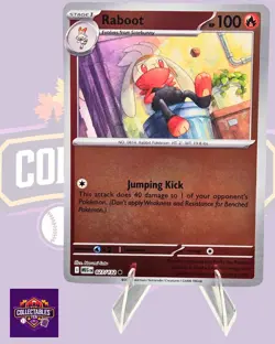 Raboot 027/132 Me01: Mega Evolution Reverse Holo - Pokemon TCG NM Free Shipping - Image 1