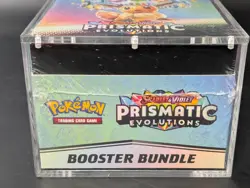 Pokemon TCG S&V Prismatic Evolutions Booster Bundle Display Case w/Acrylic Case - Image 5