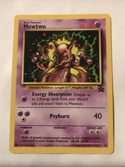 Pokemon TCG Mewtwo Wizards Black Star Promos 14 Regular Promo - Image 1