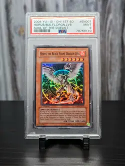 Horus The Black Flame Dragon LV6 PSA 9 1st Edition Super Rare - SOD-EN007 Yugioh - Image 2
