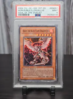 Horus The Black Flame Dragon LV6 PSA 9 1st Edition Super Rare - SOD-EN007 Yugioh - Image 3
