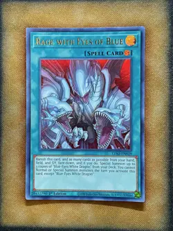 Yugioh Rage With Eyes of Blue LDS2-EN029 Ultra Rare 1st Ed GOLD NM - Image 1
