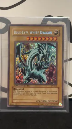 Yugioh Blue-Eyes White Dragon BPT-003 Limited Ed Secret Rare Reverse Foil MP - Image 1