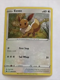Eevee SWSH095 SWSH: Sword & Shield Promo Cards Holo Pokemon TCG N/M - Image 1