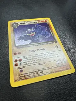 #2 Dark Machamp 10/82 Team Rocket 2000 Holo Rare WOTC Pokemon Card TCG NM/LP - Image 2