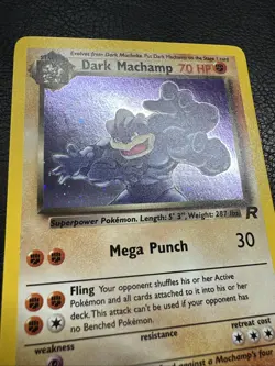 #2 Dark Machamp 10/82 Team Rocket 2000 Holo Rare WOTC Pokemon Card TCG NM/LP - Image 4