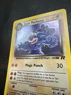 #2 Dark Machamp 10/82 Team Rocket 2000 Holo Rare WOTC Pokemon Card TCG NM/LP - Image 5
