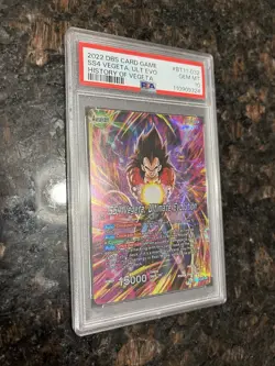 SS4 Vegeta Ultimate Evolution Alt Art Foil Dragon Ball Super Card Game | PSA 10 - Image 3