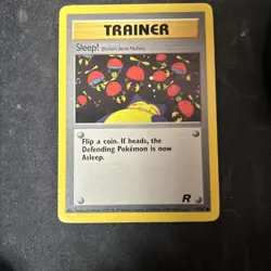 SLEEP! - 79/82 - Team Rocket Set - Trainer Card - Pokemon 2000 D18 - Image 1