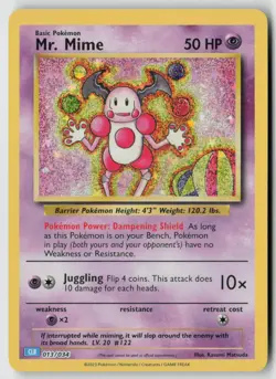 Mr. Mime 013/034 - Trading Card Game Classic Holo - PTCG - LP - Image 1