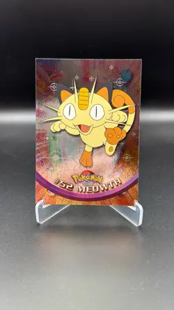 1999 Topps Pokemon Series 1 Meowth #52 SILVER FOIL Holo TV Card - No Reserve! - Image 1