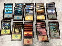 MTG Dominaria Remastered Retro Basic Land 36 card Lot Pack Fresh - Image 1
