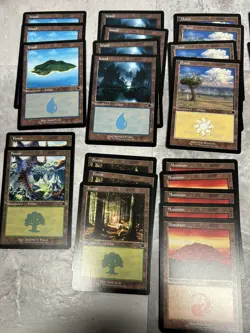 MTG Dominaria Remastered Retro Basic Land 36 card Lot Pack Fresh - Image 2