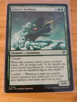 MTG Glacier Godmaw 0188 Edge of Eternities M/NM Free UK P&P - Image 1