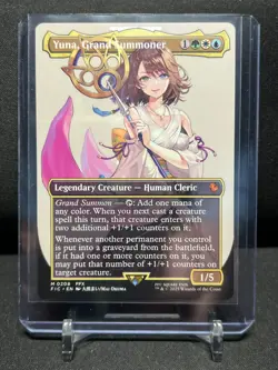 Yuna, Grand Summoner - Borderless - Magic MTG Final Fantasy Commander NM - Image 1