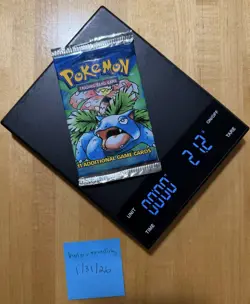 21.2g HEAVY Venusaur Art Pokemon TCG Base Set Unlimited Booster Pack - Image 1