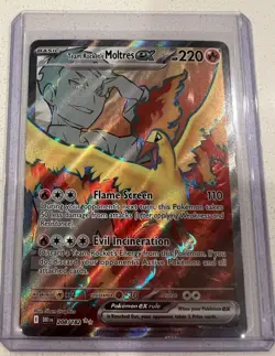 Pokemon Destined Rivals #208/182 Team Rocket's Moltres ex - Image 1