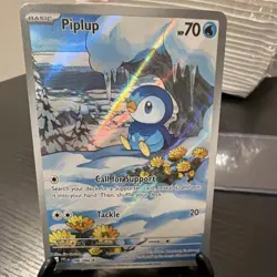 Piplup 098/094 Me02: Phantasmal Flames Holo Illustration Rare Pokemon TCG Basic - Image 1