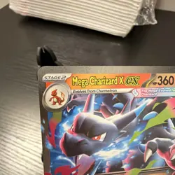 Mega Charizard X EX 013/094 Me02: Phantasmal Flames Holo Double Rare Pokemon TCG - Image 4