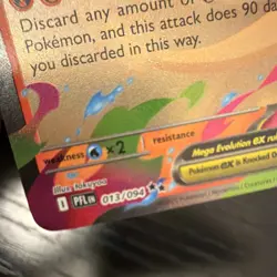 Mega Charizard X EX 013/094 Me02: Phantasmal Flames Holo Double Rare Pokemon TCG - Image 5