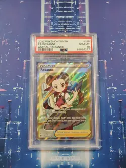 2022 Pokemon SWSH Astral Radiance Full Art Trainer Roxanne #188 PSA 10 GEM MINT - Image 1