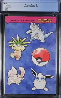 NINTENDO POKEMON POWER #6 - CGC 9.4 - NM - HIGHEST GRADED!! MEWTWO COVER - Image 2