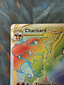 Pokemon TCG - Charizard VSTAR 174/172 Rainbow Secret Rare Brilliant Stars NM - Image 2