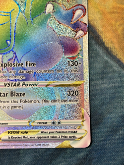 Pokemon TCG - Charizard VSTAR 174/172 Rainbow Secret Rare Brilliant Stars NM - Image 4