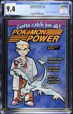 NINTENDO POKEMON POWER COMIC #5 - CGC 9.4 - NM - 2ND HIGHEST EVER GRADED - 1998 - Image 1