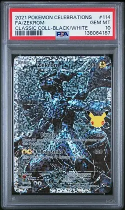 Zekrom *PSA 10* Full Art *Celebrations* #114 * Pokemon - Image 1